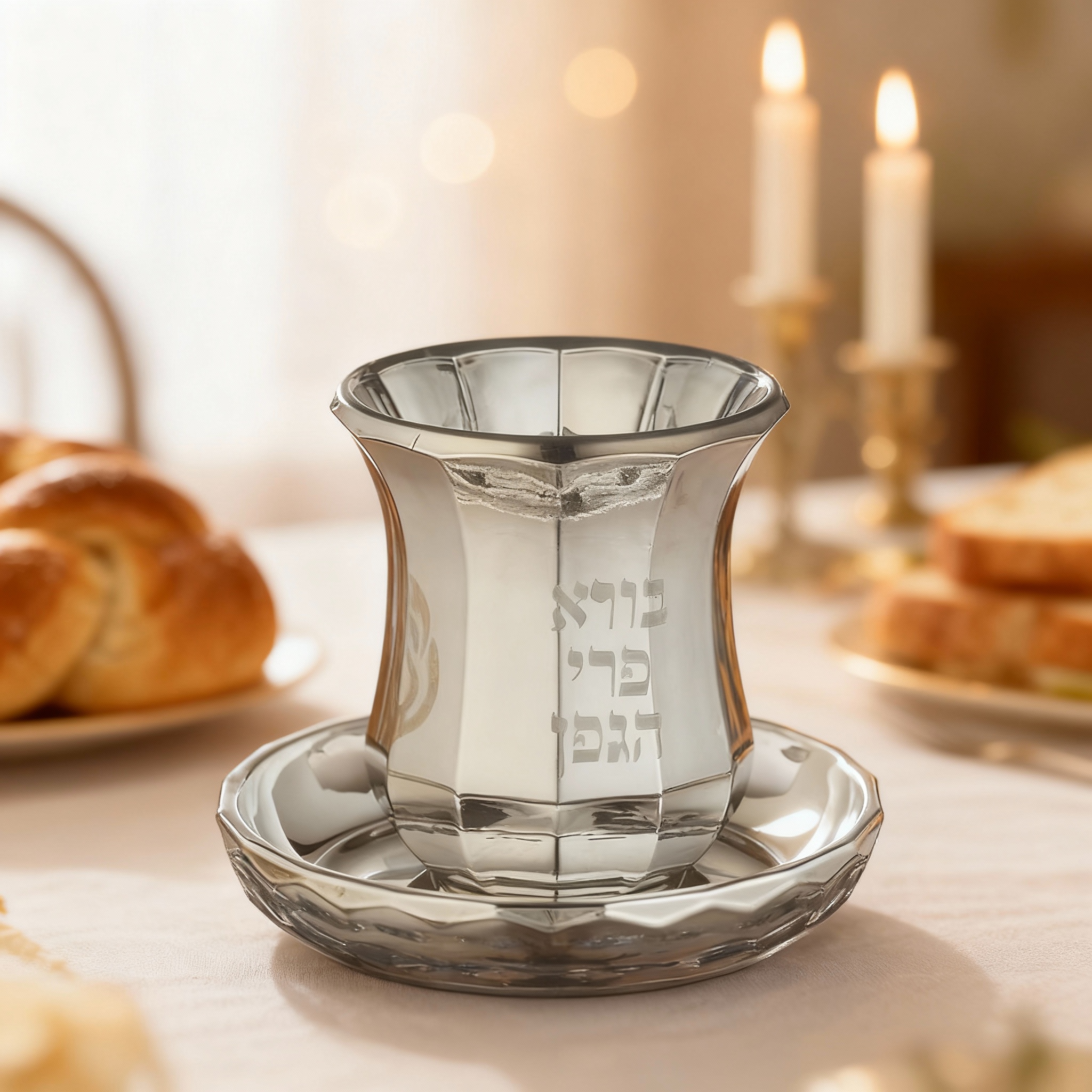 כוס קידוש 9 ס"מ מקריסטל 100 מ"ל